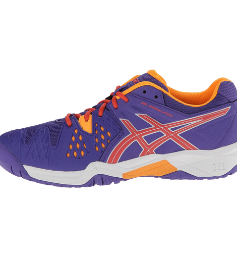 Asics gel resolution 6 gs tennis shoe