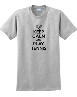 Keep calm and play tennis t-shirt