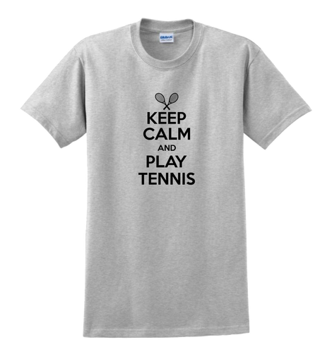 Keep calm and play tennis t-shirt