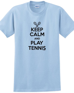 Keep calm and play tennis t-shirt